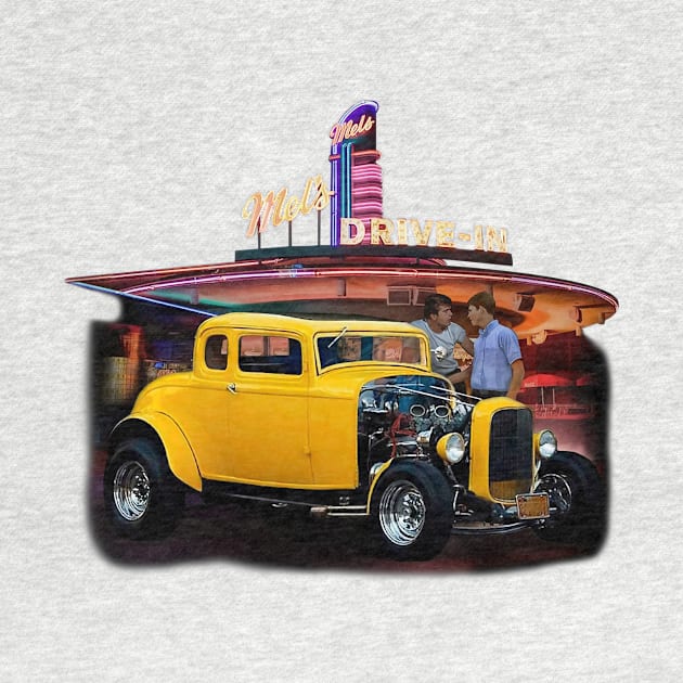 Funny American Graffiti  Racing Car by tinastore